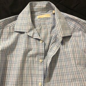 Michael Kors button down striped dress shirt men